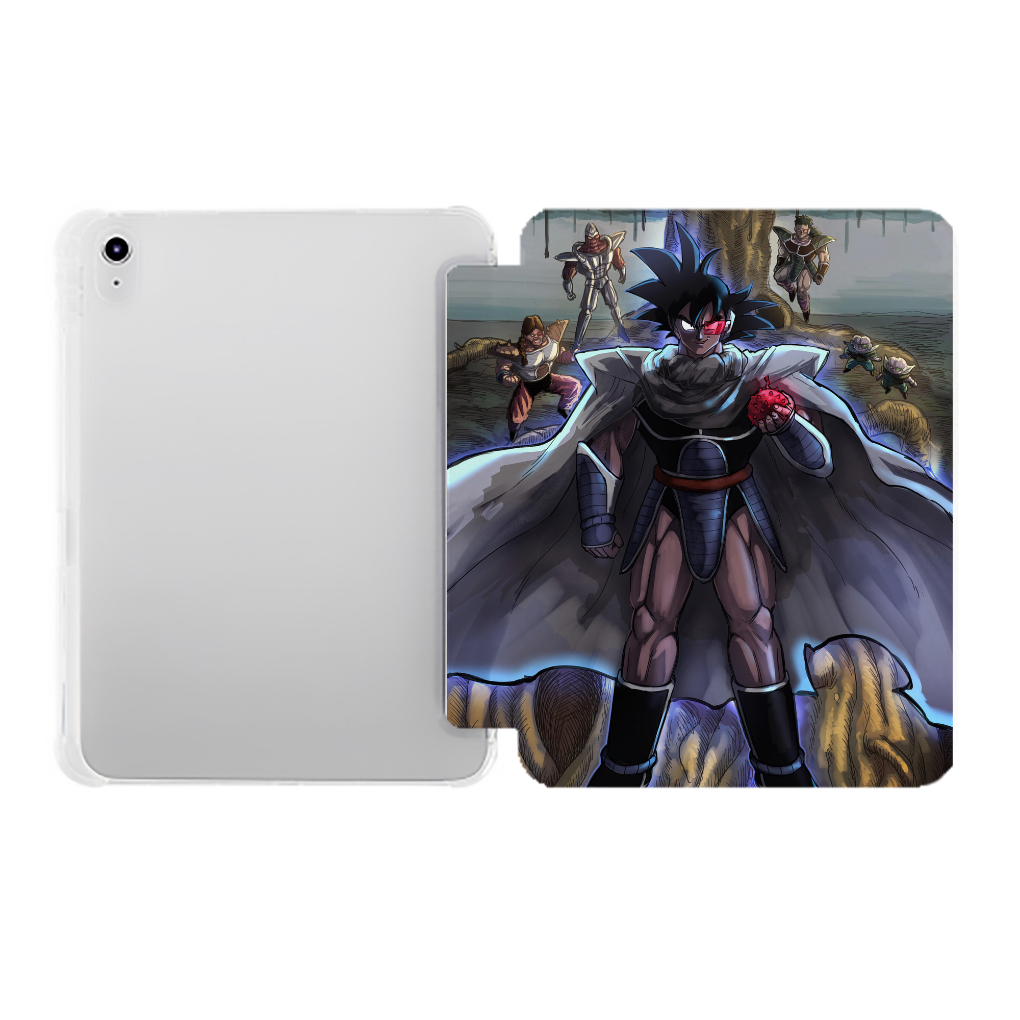 （画像用） ドラゴンボール DRAGON BALL IPad ケース ペン収納付き 三つ折りスタンド PUレザー×シリコン 対応機種9.5/10.5/10.9インチ